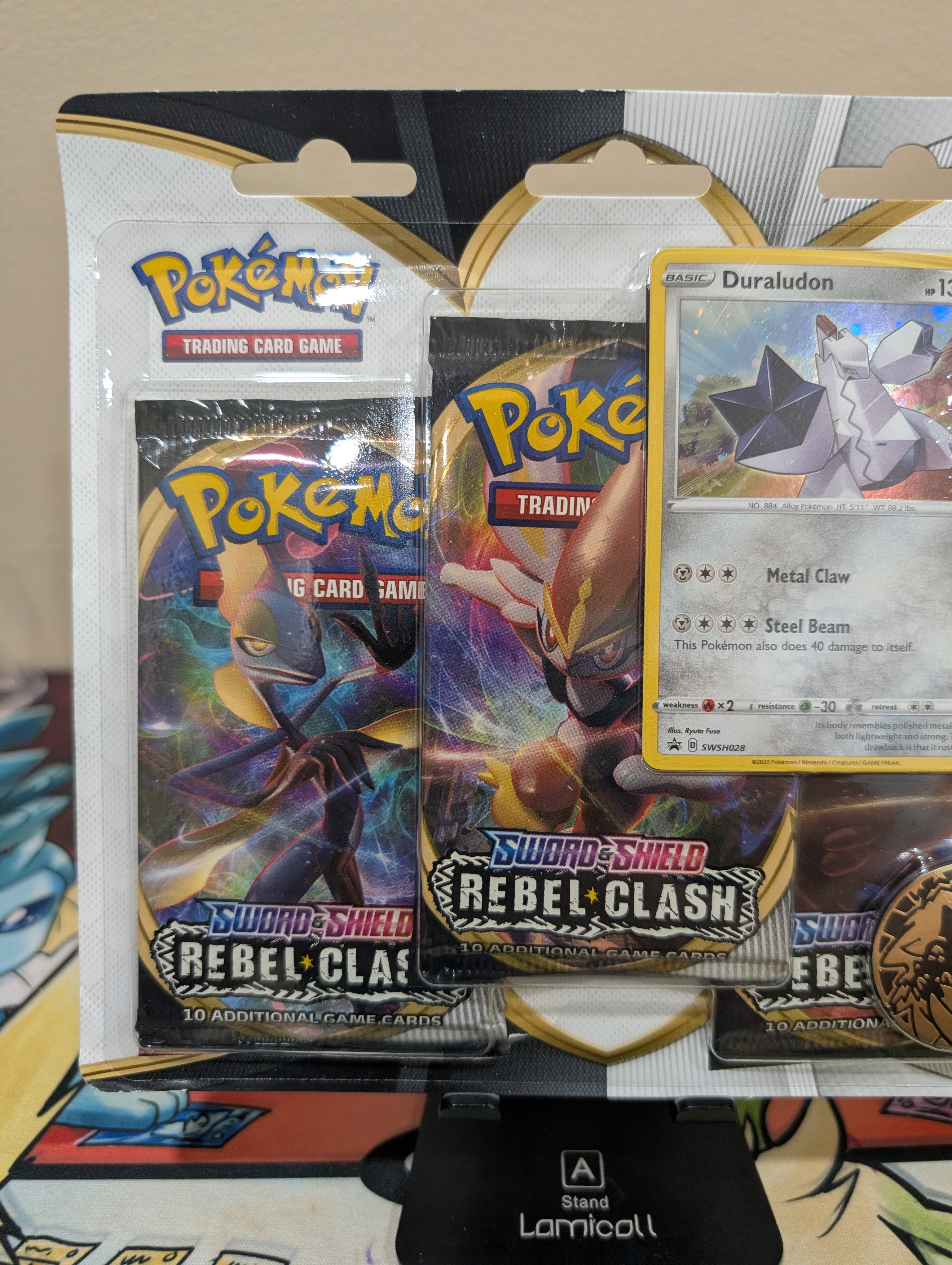 Rebel Clash 3 Pack Blister [Duraludon] - SWSHO2: Rebel Clash (SWSH02)
