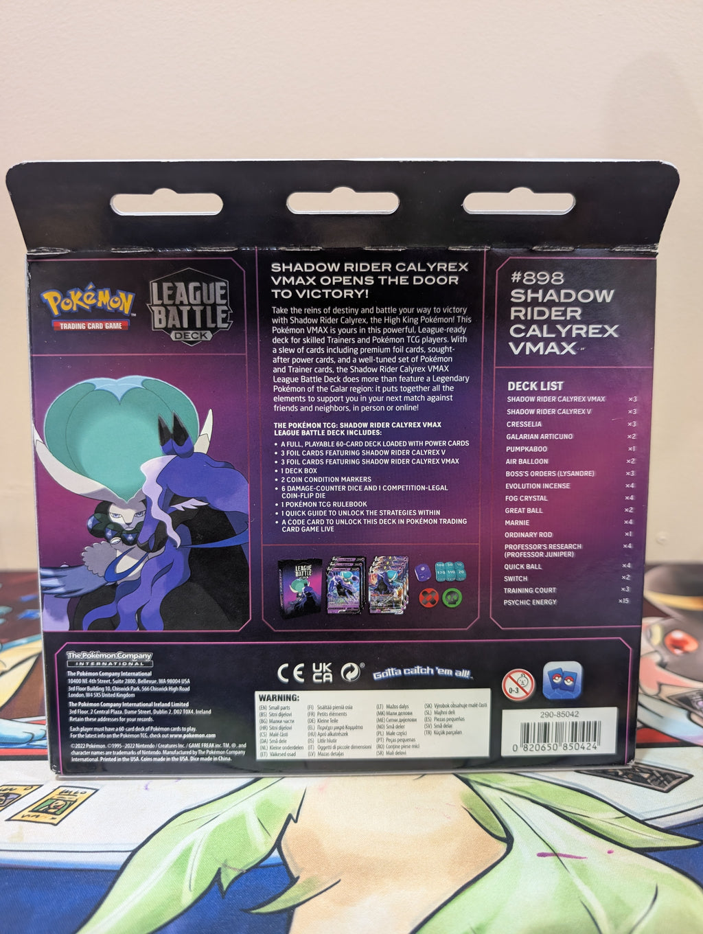 Pokémon TCG: Shadow Rider Calyrex VMAX League Battle Deck