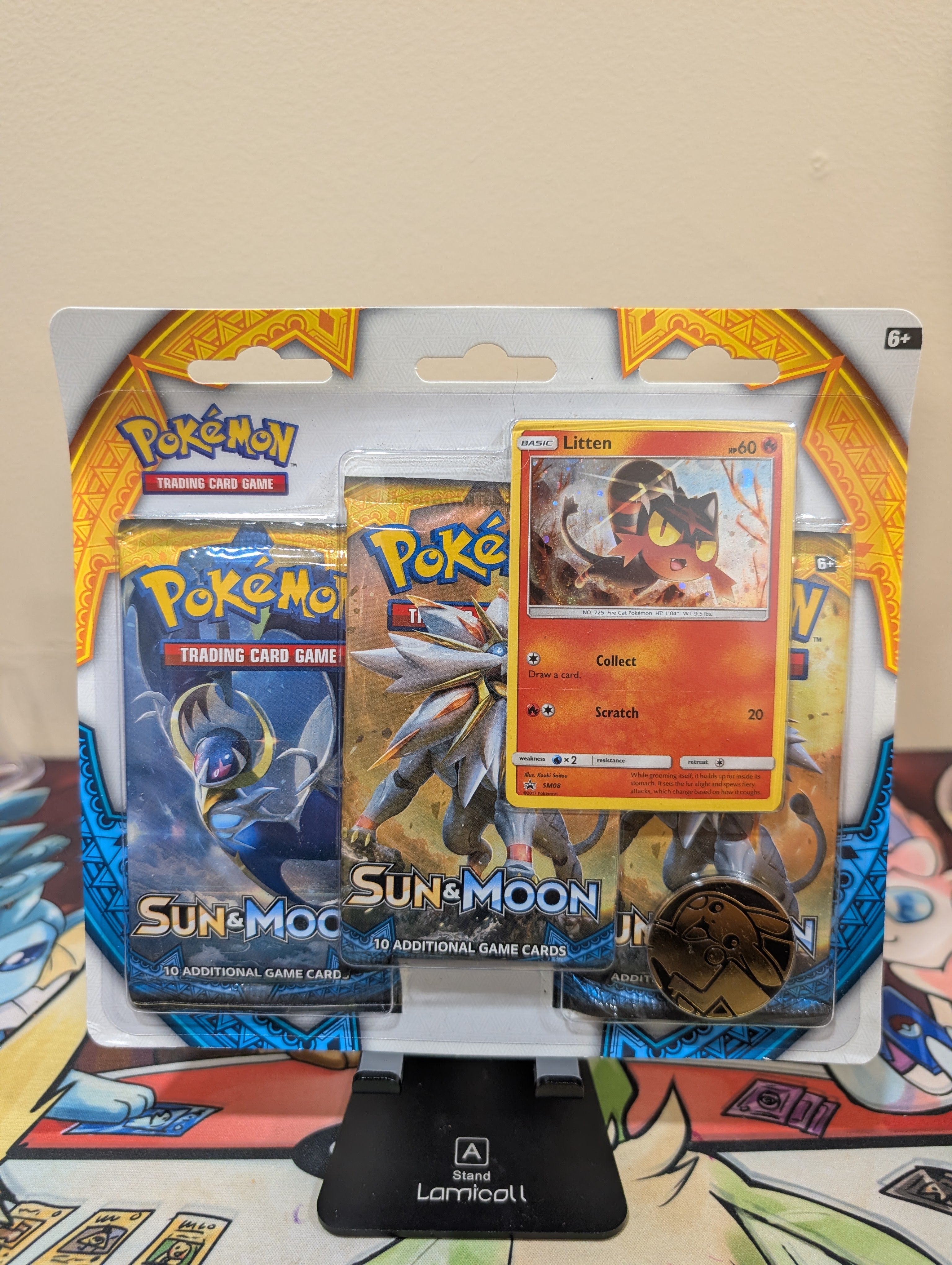 Sun & Moon Base Set 3 Pack Blister [Litten] - SM Base Set (SM01