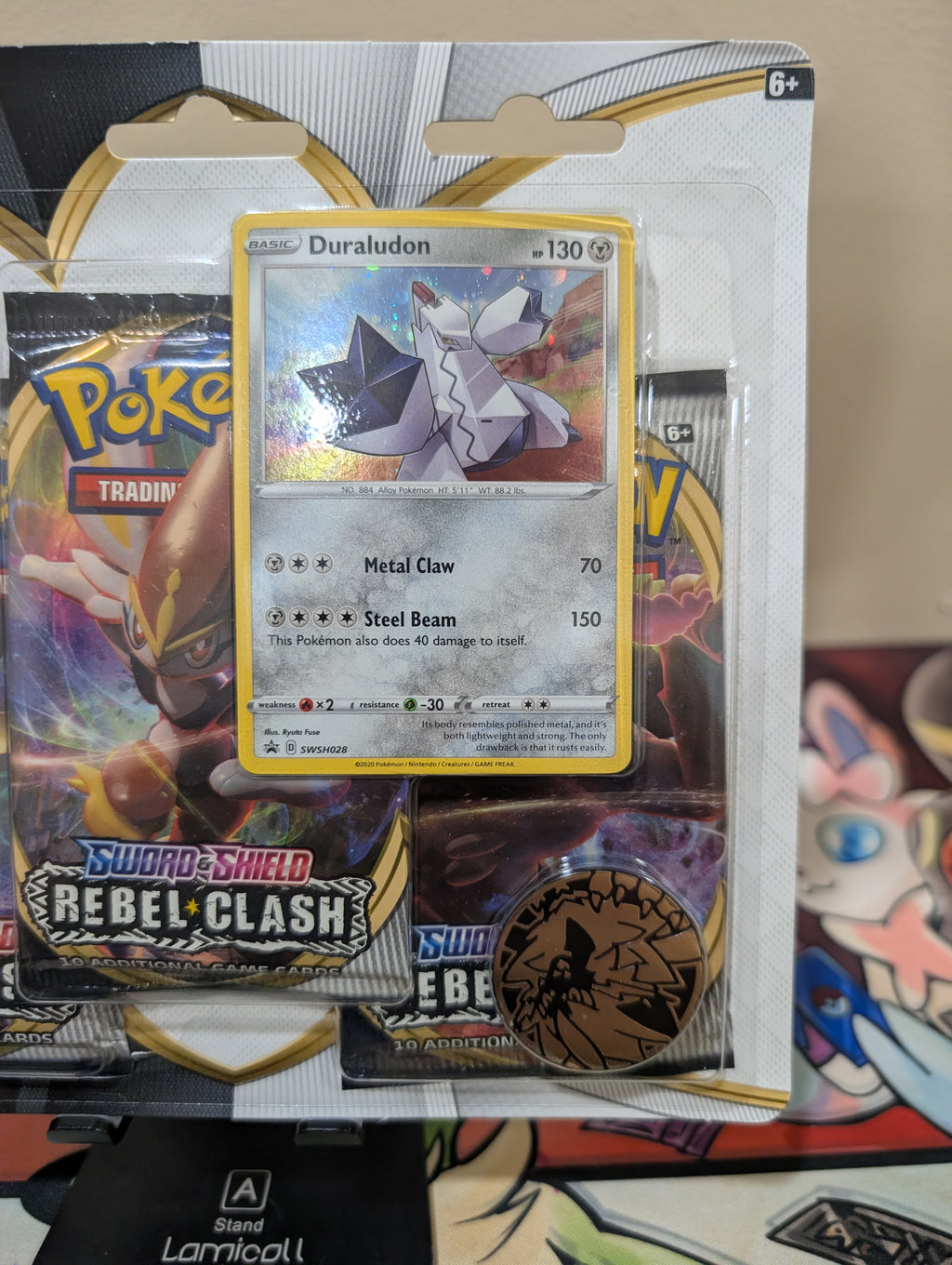 Rebel Clash 3 Pack Blister [Duraludon] - SWSHO2: Rebel Clash (SWSH02)